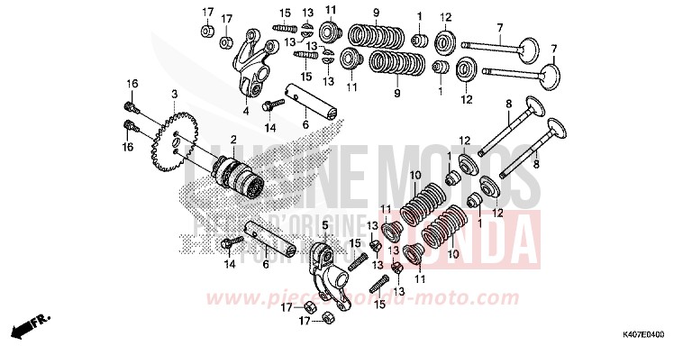 ARBRE A CAMES/SOUPAPE von Forza MOONDUST SILVER METALLIC (NHB29) von 2016