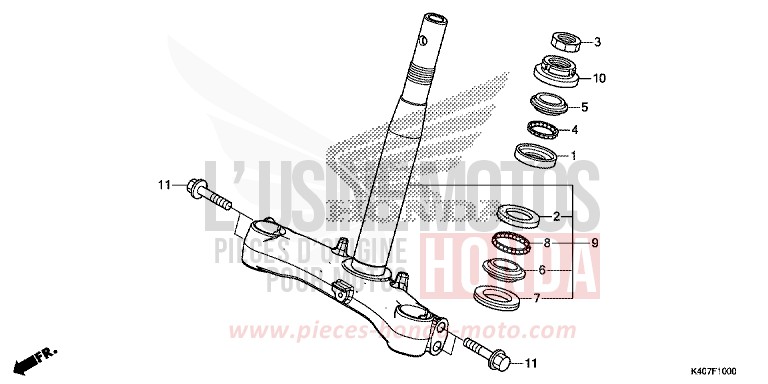 TIGE DE DIRECTION von Forza MOONDUST SILVER METALLIC (NHB29) von 2016