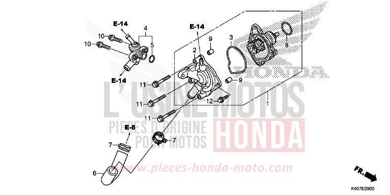 POMPE A EAU von Forza MAT PEARL COOL WHITE (NHB44B) von 2016