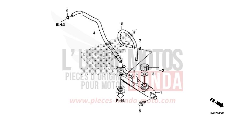 RESERVOIR DE RESERVE (NSS125DF/ADF/ADH) von Forza MAT PEARL COOL WHITE (NHB44B) von 2016