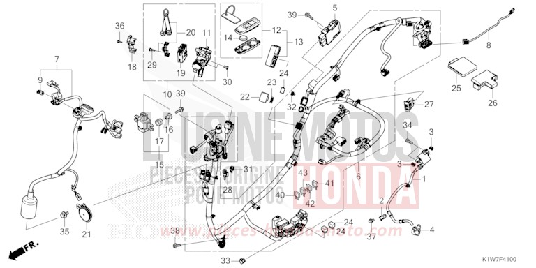 FAISCEAU DES FILS von SH350i NOIR (NH1) von 2021