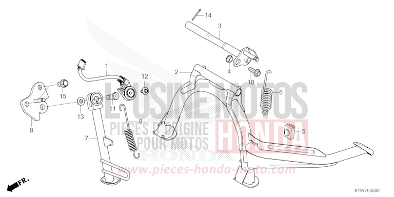 STAENDER von SH350i MAT RUTHENIUM SILVER METALLIC (NHB88) von 2021