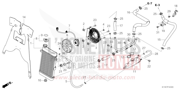 RADIATEUR von SH350i NOIR (NH1) von 2021