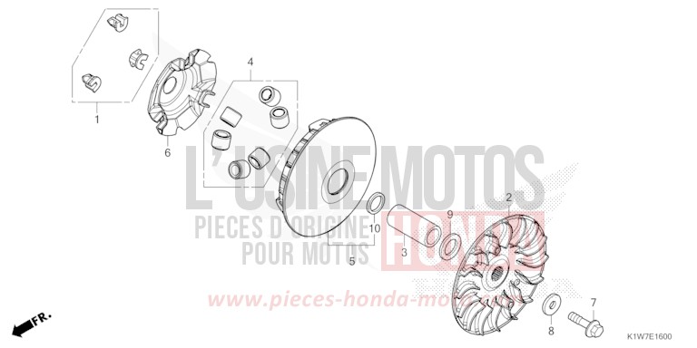 ANTRIEBSFLAECHE von SH350i PEARL COOL WHITE (NHA16) von 2021