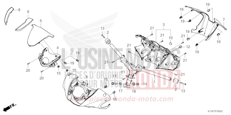 TUYAU DE GUIDON/REVETEMENT DE GUIDON von SH350i NOIR (NH1) von 2021