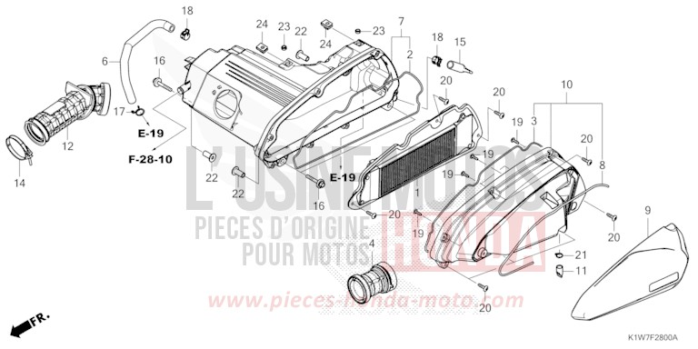 LUFTFILTER von SH350i MAT BLACKY GRAY METALLIC (NHA32) von 2021