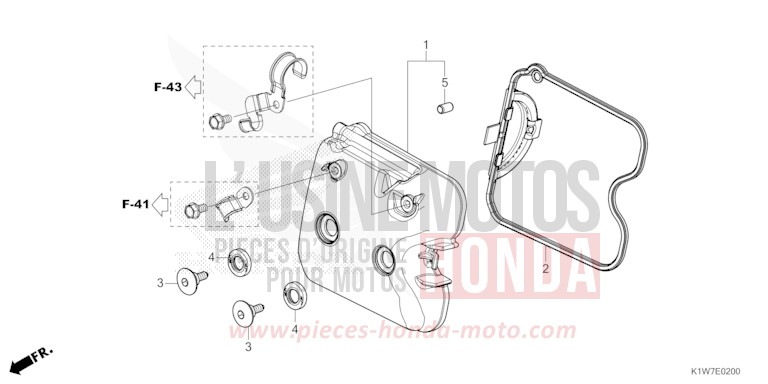 ZYLINDERKOPFDECKEL von SH350i PEARL FALCON GRAY (NHC61) von 2021