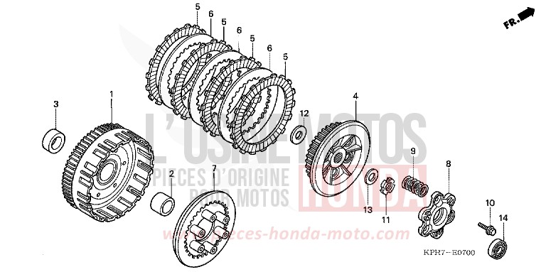 KUPPLUNG von Innova CANDY LIGHTNING BLUE (PB325) von 2003