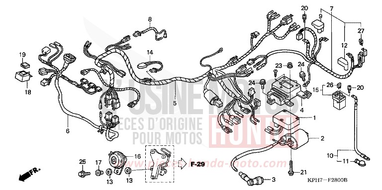 KABELBAUM (1) von Innova ONYX BLUE METALLIC (PB327) von 2003