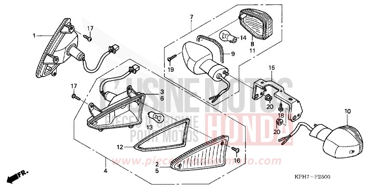 BLINKER (1) von Innova FORCE SILVER METALLIC (NH411) von 2005