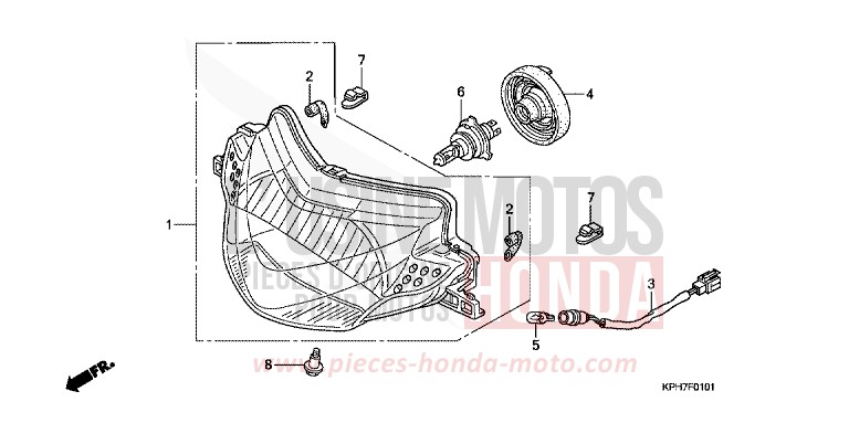 SCHEINWERFER (2) von Innova ASTEROID BLACK METALLIC (NHA35) von 2007