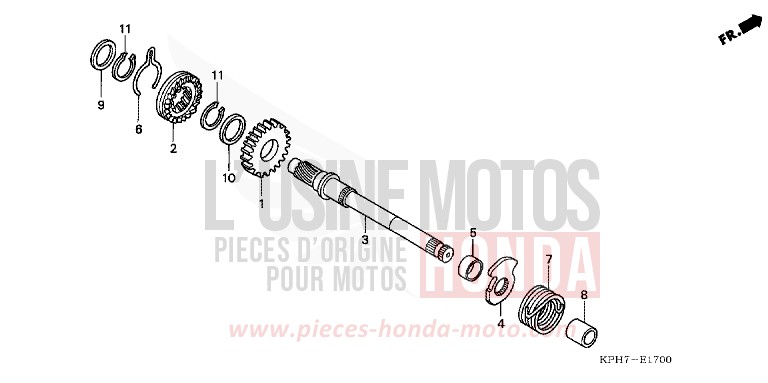 KICKSTARTERSPINDEL von Innova FORCE SILVER METALLIC (NH411) von 2007