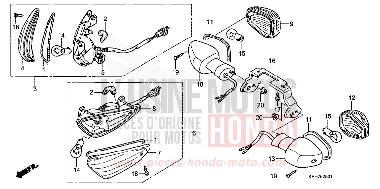 BLINKER (2) von Innova FORCE SILVER METALLIC (NH411) von 2007