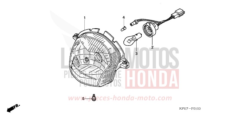 SCHEINWERFER (1) von Innova ASTEROID BLACK METALLIC (NHA35) von 2006