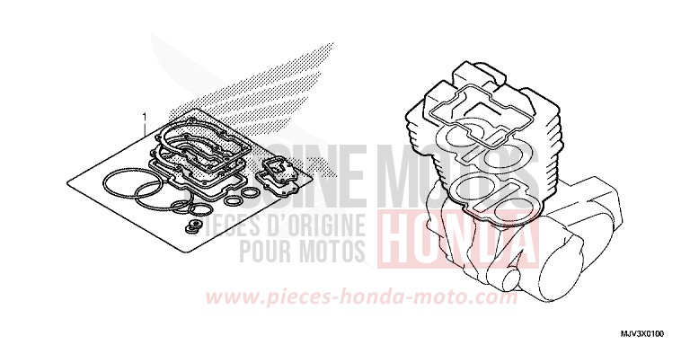 DICHTUNG SATZ A von CBR500R ROSS WHITE (NH196) von 2015