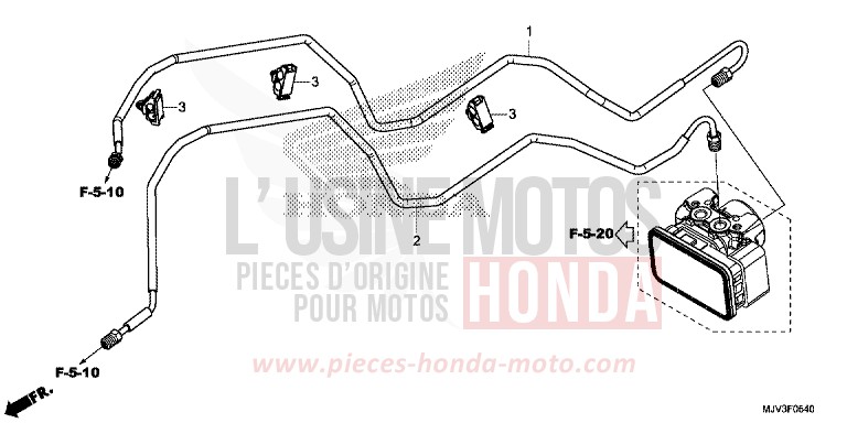 BREMSLEITUNG von CBR500R ROSS WHITE (NH196) von 2015