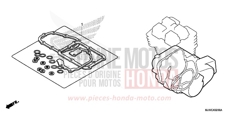 DICHTUNG SATZ B von CBR500R PEARL METALLOID WHITE (NHA96) von 2016