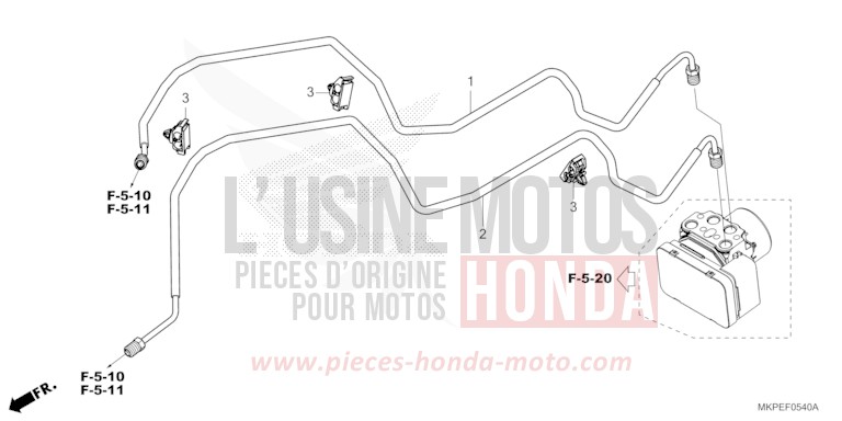 BREMSLEITUNG von CB500F GRAND PRIX RED (R380) von 2022