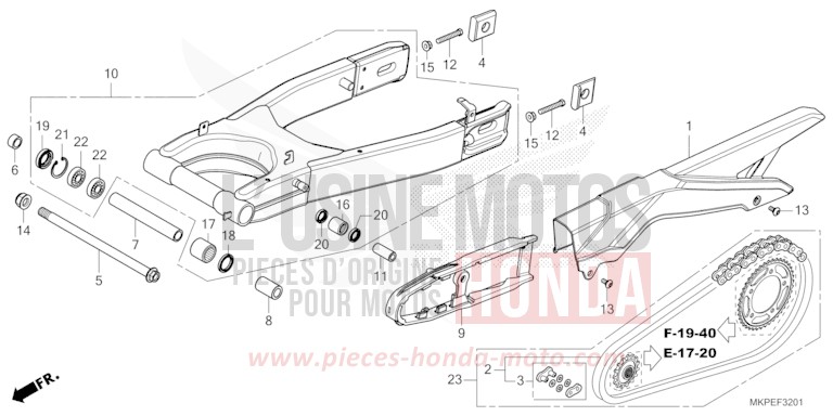SCHWINGE (CB500FAN/P) von CB500F GRAND PRIX RED (R380) von 2022