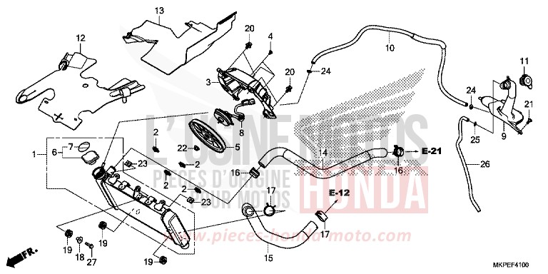KUEHLER von CB500F GRAND PRIX RED (R380) von 2022