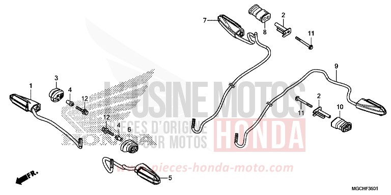 BLINKER (CB1100NA/NAD) von CB1100 GRAPHITE BLACK (NHB01) von 2017