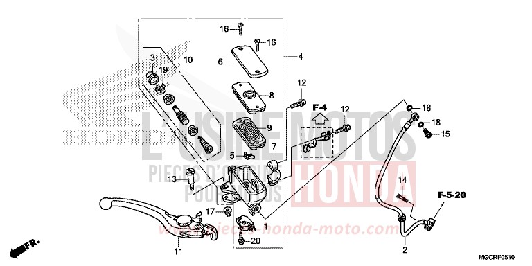 VORDERRADBREMSE von CB1100 GRAPHITE BLACK (NHB01) von 2018