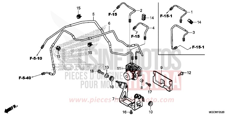 ABS-MODULATOR von CB1100 GRAPHITE BLACK (NHB01) von 2018