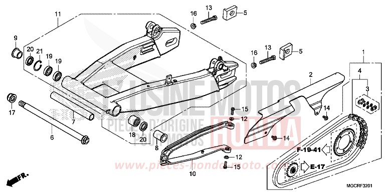 SCHWINGE (CB1100NA/NAD) von CB1100 GRAPHITE BLACK (NHB01) von 2018