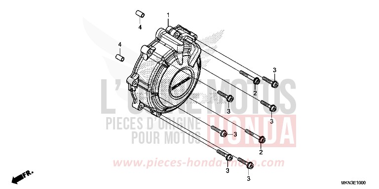 GENERATORABDECKUNG von CB650R GRAPHITE BLACK (NHB01) von 2019