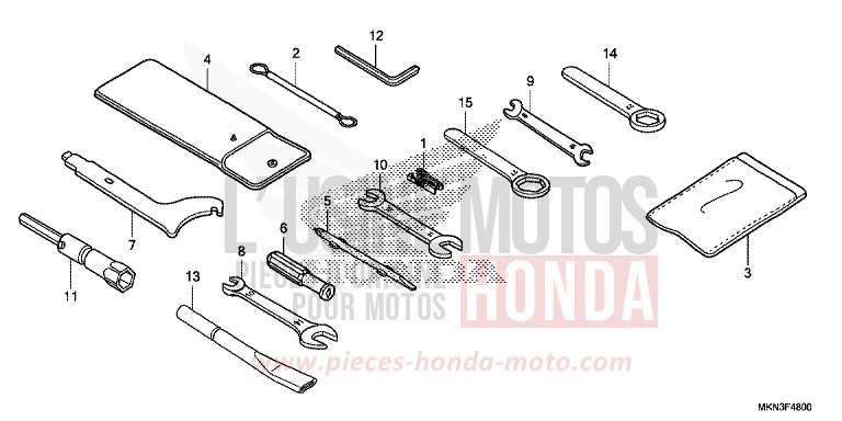 WERKZEUG von CB650R GRAPHITE BLACK (NHB01) von 2019
