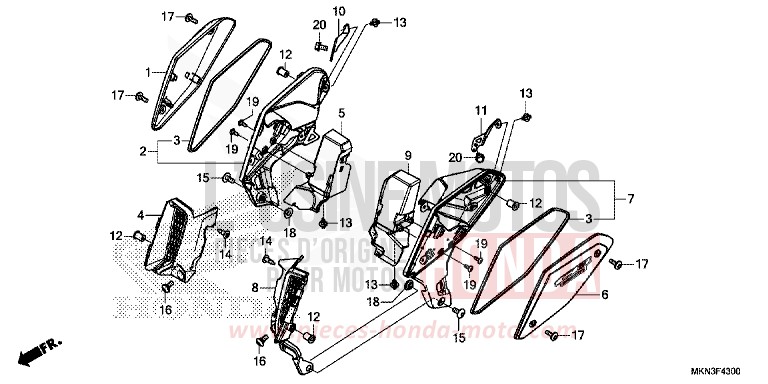 RADKRANZ von CB650R MAT CRYPTON SILVER MATALLIC (NHA40) von 2019