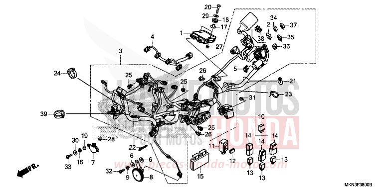 KABELBAUM von CB650R GRAPHITE BLACK (NHB01) von 2019