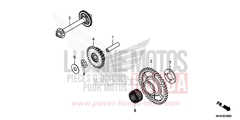 ANLASSER-ANTRIEBSZAHNRAD von CB650R MAT CRYPTON SILVER MATALLIC (NHA40) von 2019