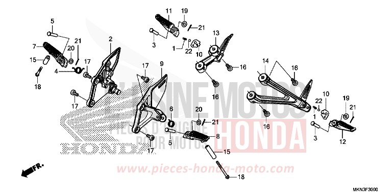 STUFE von CB650R MAT CRYPTON SILVER MATALLIC (NHA40) von 2019