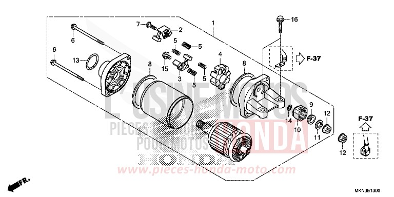 ANLASSER von CB650R GRAPHITE BLACK (NHB01) von 2019