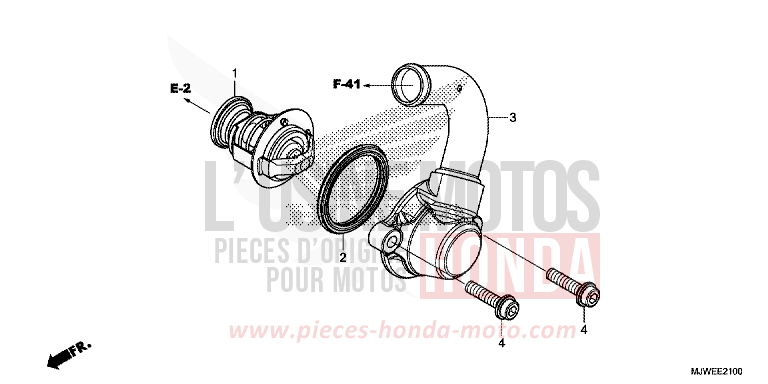 THERMOSTAT von CBR500R PEARL METALLOID WHITE (NHA96) von 2018