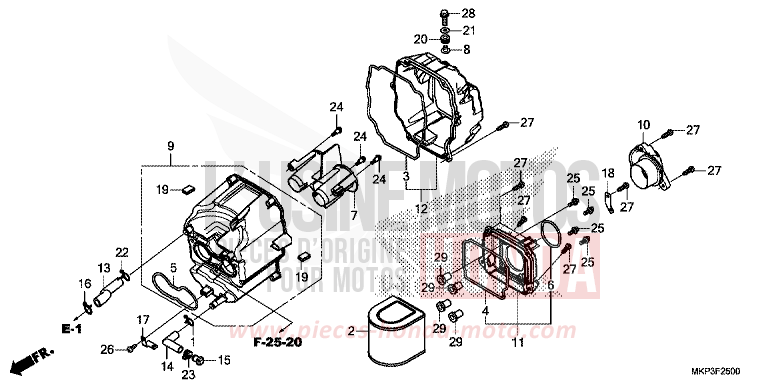 LUFTFILTER von CBR500R GRAND PRIX RED (R380) von 2019
