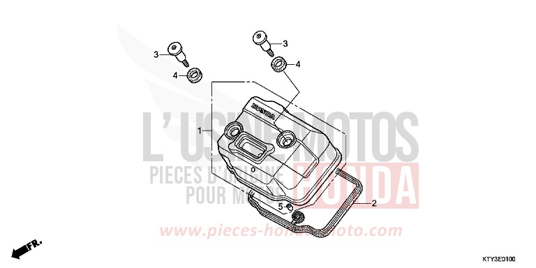 ZYLINDERKOPFDECKEL von CBR125R ASTEROID BLACK METALLIC (NHA35) von 2012