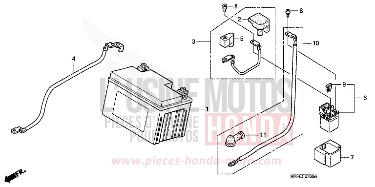 BATTERIE (CBR125R/RS/RW5/RW6/RW8) von CBR125R SCHWARZ (NH1) von 2006