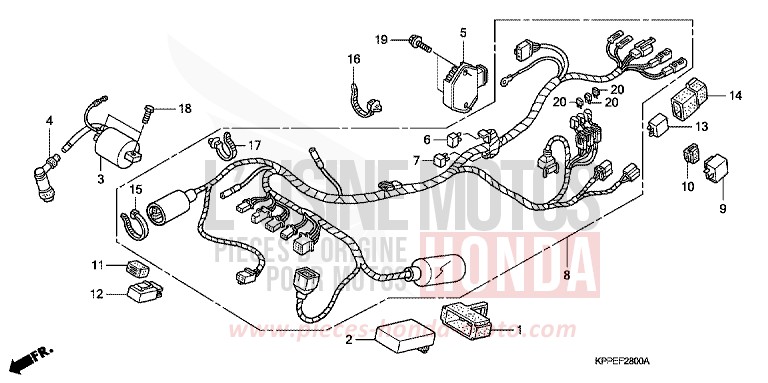 KABELBAUM (CBR125R/RS/RW5/RW6/RW8) von CBR125R SCHWARZ (NH1) von 2006