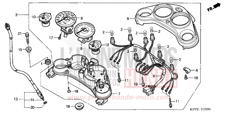 MESSGERAET (CBR125R/RS/RW5/RW6/RW8) von CBR125R MILLENNIUM RED (R263) von 2006