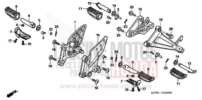 STUFE von CBR125R GRAPHITE BLACK (NHB01D) von 2007