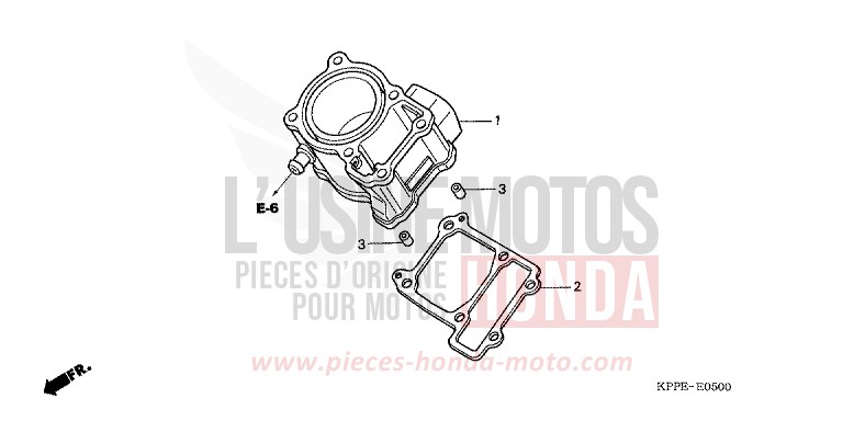 ZYLINDER von CBR125R MILLENNIUM RED (R263B) von 2007