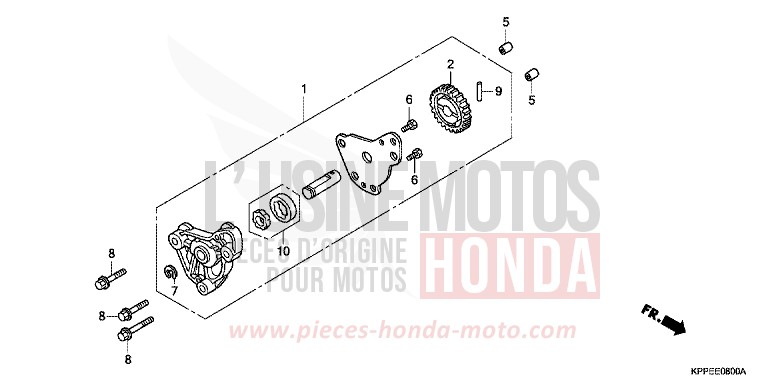 OELPUMPE von CBR125R GRAPHITE BLACK (NHB01K) von 2009