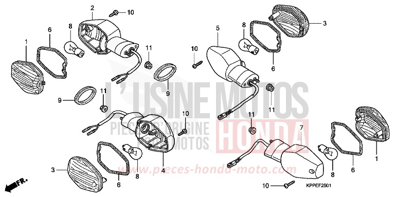 BLINKER (CBR125RW7/RW9/RWA) von CBR125R GRAPHITE BLACK (NHB01K) von 2009