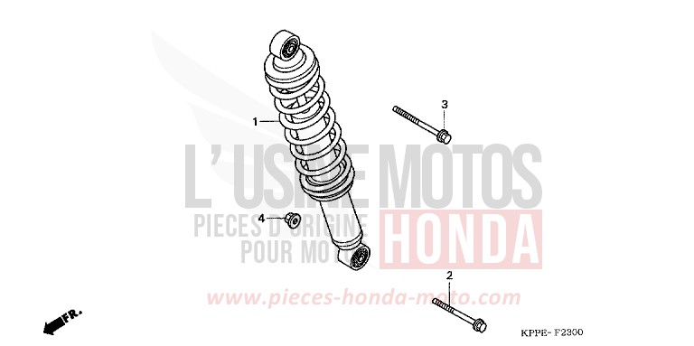 KISSEN, HINTEN von CBR125R GRAPHITE BLACK (NHB01K) von 2010