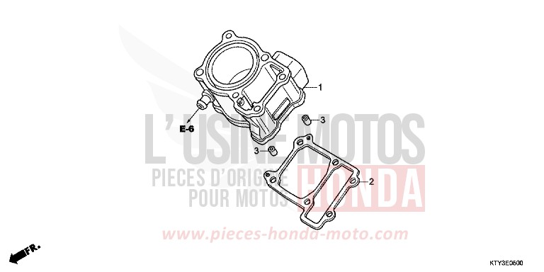 ZYLINDER von CBR125R ASTEROID BLACK METALLIC (NHA35) von 2011