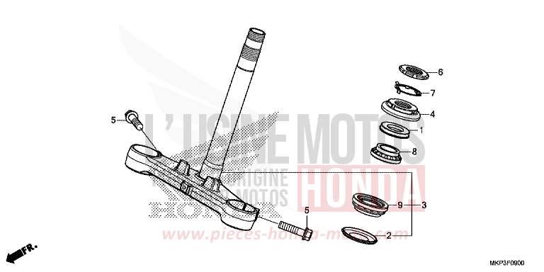 LENKSCHAFT von CBR500R PEARL METALLOID WHITE (NHA96) von 2021