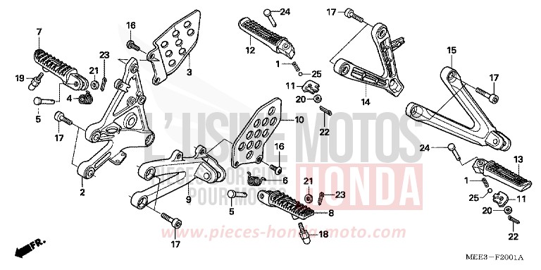 STUFE (CBR600RR5/6) von CBR600RR CANDY PHOENIX BLUE (PB284) von 2005