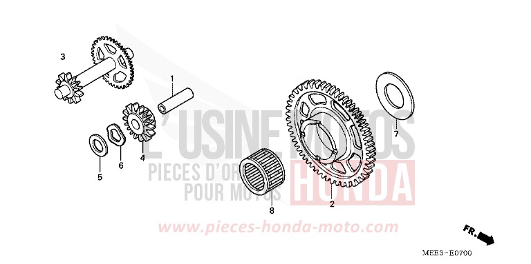 ANLASSERKUPPLUNG von CBR600RR ITALIAN RED (R157) von 2005